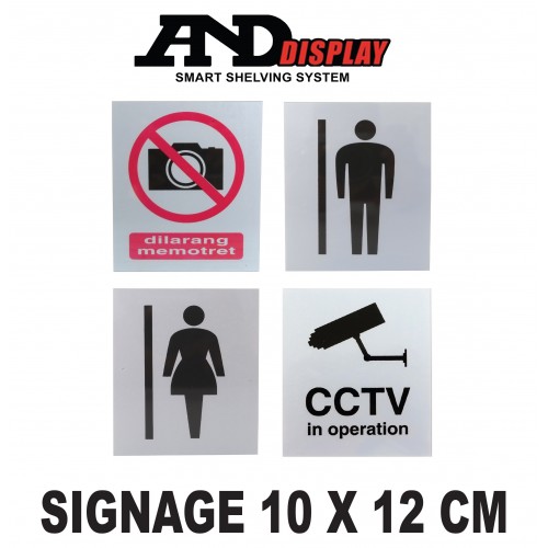 SIGNAGE 10 X 12 CM